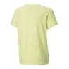 Camiseta de Manga Corta Infantil Puma  Alpha Graphic Amarillo