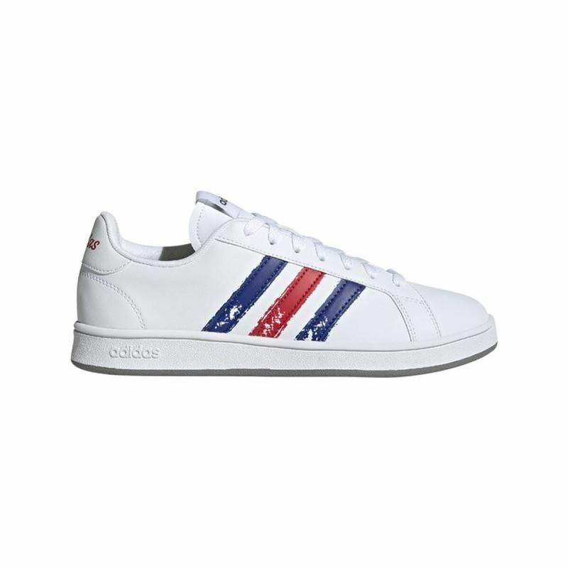 Zapatillas Casual Hombre Adidas Grand Court Base Beyond Rojo Azul Blanco