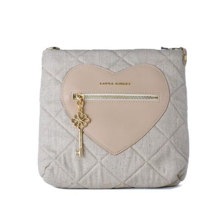 Bolso Mujer Laura Ashley DIXIE-CREAM Gris 24 x 24 x 9 cm