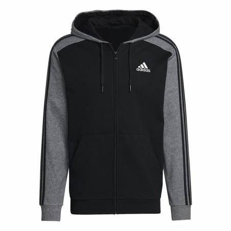 Chaqueta Deportiva para Hombre Adidas Mélange French Terry Negro