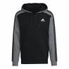 Chaqueta Deportiva para Hombre Adidas Mélange French Terry Negro