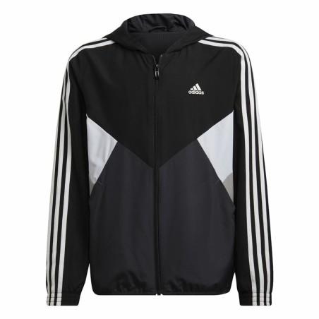 Chaqueta Deportiva para Niños Adidas Coupe-Vent Colorblock Negro