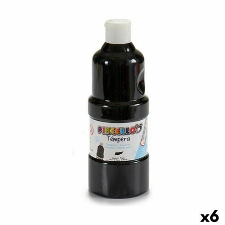 Témperas Negro 400 ml (6 Unidades)