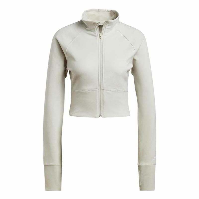 Chaqueta Deportiva para Mujer Adidas Aeroready Studio Beige