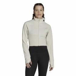 Chaqueta Deportiva para Mujer Adidas Aeroready Studio Beige