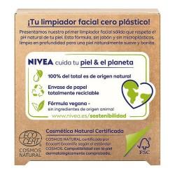 Gel Limpiador Facial Naturally Clean Nivea 94491 Sólido Exfoliante Carbón activo 75 g