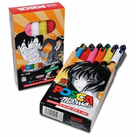 Set de Marcadores Uni-Ball Posca Mania  PC-1MR Multicolor