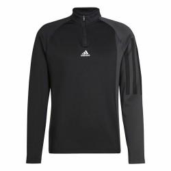 Camiseta de Manga Larga Hombre Adidas 1/4-Zip Negro