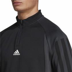 Camiseta de Manga Larga Hombre Adidas 1/4-Zip Negro