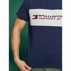 Camiseta de Manga Corta Hombre Tommy Hilfiger Logo Driver Azul oscuro