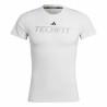 Camiseta de Manga Corta Hombre Adidas techfit Graphic  Blanco