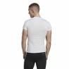 Camiseta de Manga Corta Hombre Adidas techfit Graphic  Blanco