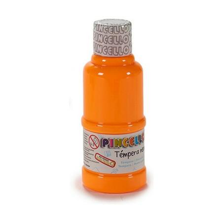 Témperas Neon Naranja 120 ml (12 Unidades)