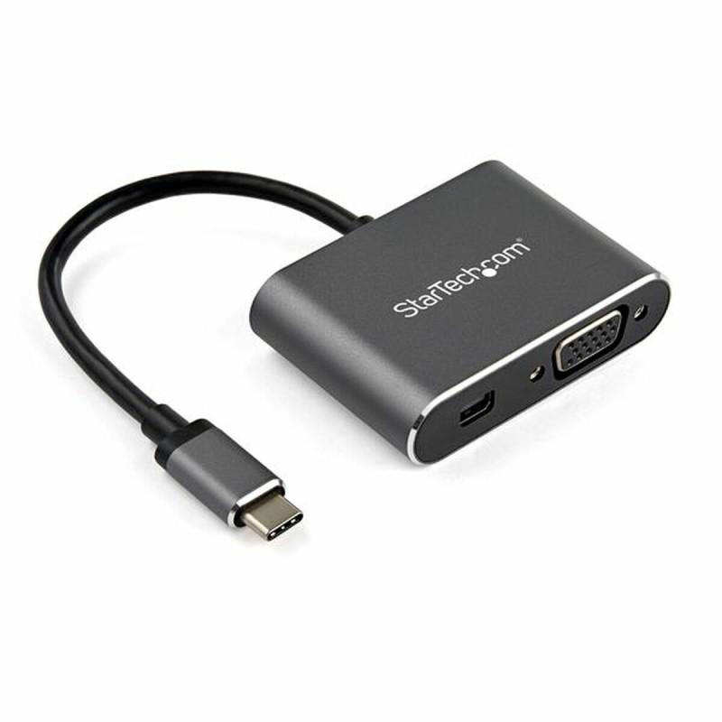 Adaptador USB C a VGA/MiniDisplayPort Startech CDP2MDPVGA           Gris