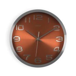 Reloj de Pared Versa Naranja Aluminio (4 x 30 x 30 cm)