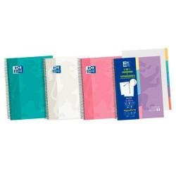 Cuaderno Oxford European Book 5 Microperforado 2 en 1 Pastel A5 10 Piezas