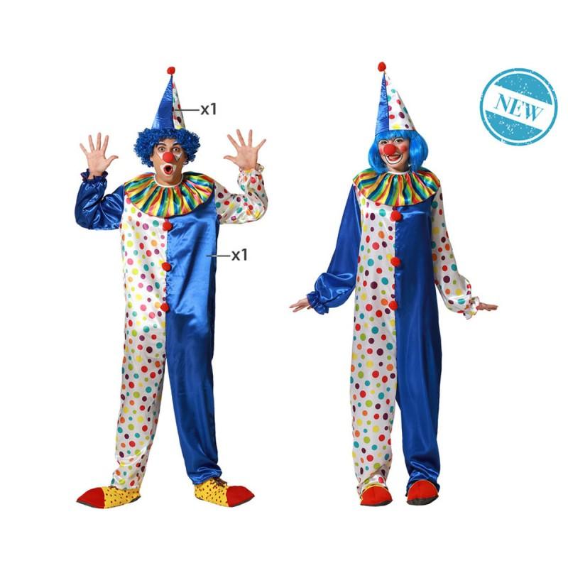 Disfraz para Adultos M/L Payaso Azul