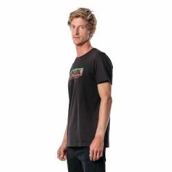 Camiseta de Manga Corta Hombre Rip Curl El Mama Negro Hombre