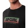 Camiseta de Manga Corta Hombre Rip Curl El Mama Negro Hombre