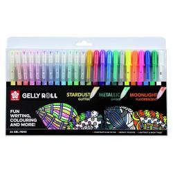 Set de Bolígrafos Talens Sakura Gelly Roll Mixed 24 Piezas