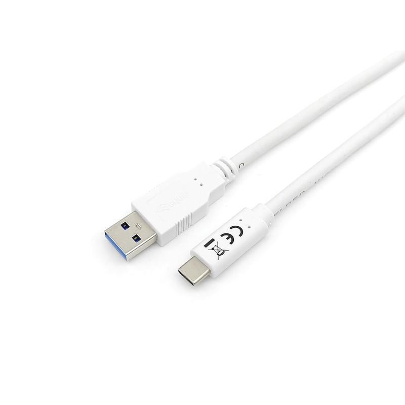 Cable USB A a USB C Equip 128363 Blanco 1 m