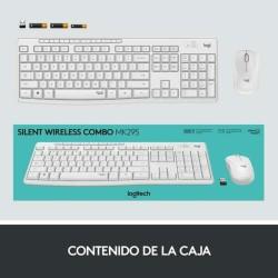 Teclado y Ratón Logitech MK295 Blanco Qwerty Español