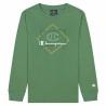 Camiseta de Manga Larga Infantil Champion Athletic Crewneck  Verde