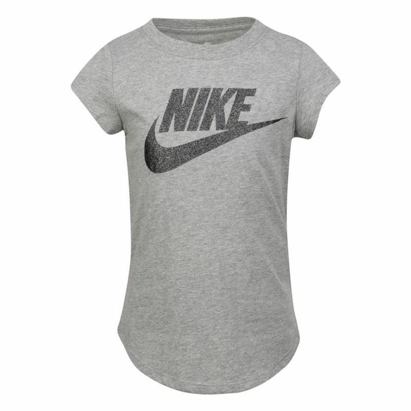 Camiseta de Manga Corta Infantil Nike  Futura SS Gris