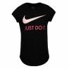 Camiseta de Manga Corta Infantil Nike  Swoosh JDI Negro