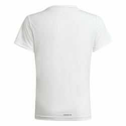 Camiseta de Manga Corta Infantil Adidas Designed To Move Blanco