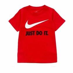 Camiseta de Manga Corta Infantil Nike Swoosh Rojo