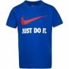 Camiseta de Manga Corta Infantil Nike Swoosh Azul