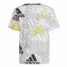 Camiseta de Manga Corta Infantil Adidas Brand Love  Blanco