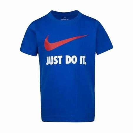 Camiseta de Manga Corta Infantil Nike  NKB Swoosh  Azul