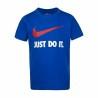 Camiseta de Manga Corta Infantil Nike  NKB Swoosh  Azul