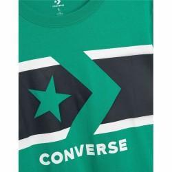 Camiseta de Manga Corta Infantil Converse Stripe Star Chevron  Verde