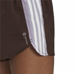 Pantalones Cortos Deportivos para Mujer Adidas Hyperglam Marrón