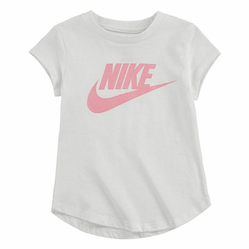 Camiseta de Manga Corta Infantil Nike Futura SS Blanco