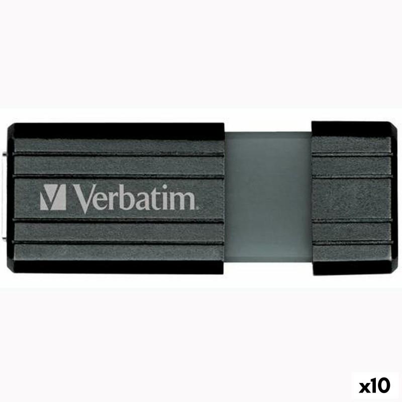 Memoria USB Verbatim Store'n'Go PinStripe Negro 16 GB