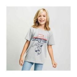 Camiseta de Manga Corta Spider-Man Gris Infantil