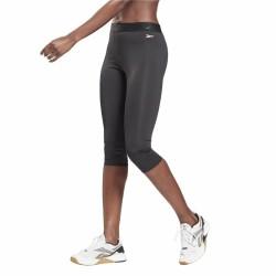 Mallas Deportivas de Mujer Reebok Capri Night Negro