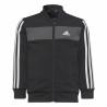 Chándal Infantil Adidas Essentials Shiny 3 Stripes Negro