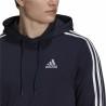 Sudadera con Capucha Hombre Adidas Essentials 3 Stripes Azul marino