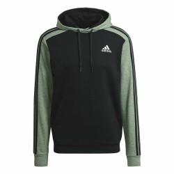 Sudadera con Capucha Hombre Adidas Essentials Mélange French Terry Negro