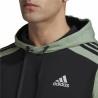 Sudadera con Capucha Hombre Adidas Essentials Mélange French Terry Negro