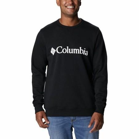 Sudadera sin Capucha Hombre Columbia Logo Fleece Crew Negro