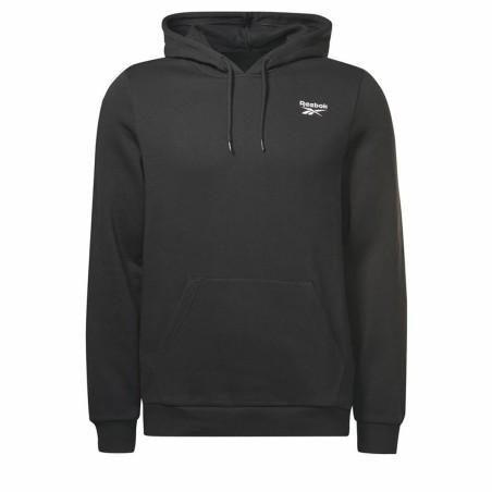 Sudadera con Capucha Hombre Reebok Left Chest Logo Negro