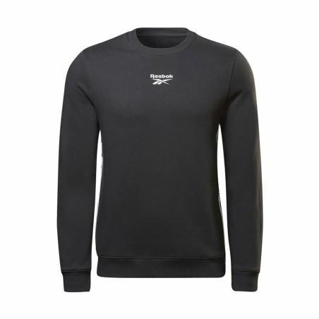 Sudadera sin Capucha Hombre Reebok RI Tape Crew Negro