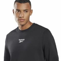 Sudadera sin Capucha Hombre Reebok RI Tape Crew Negro