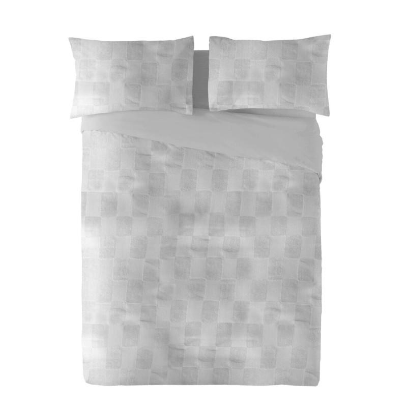 Funda Nórdica Naturals ELBA Gris claro Cama de 90 (150 x 220 cm)